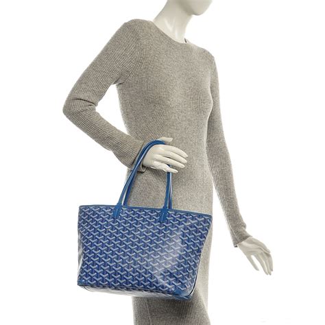 goyard tote sky blue